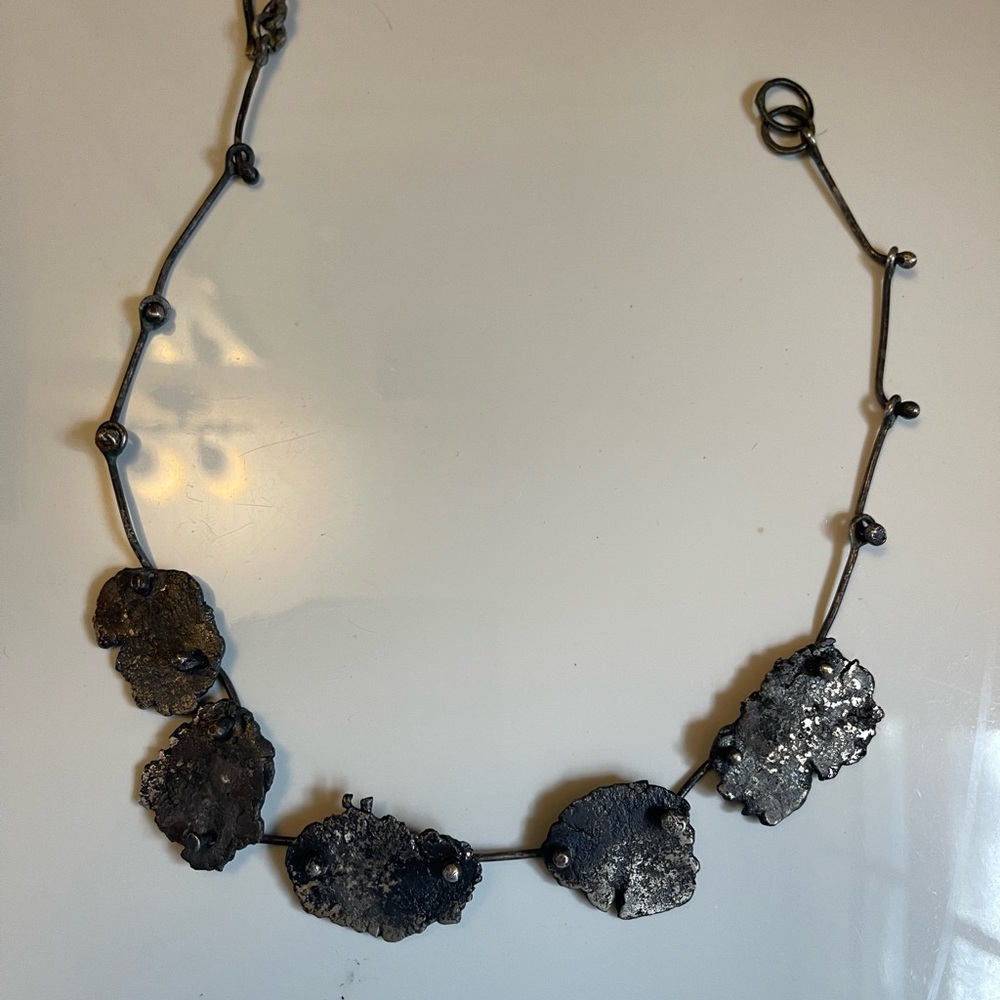 Jolanta Krajewska original industrial style sterling silver necklace